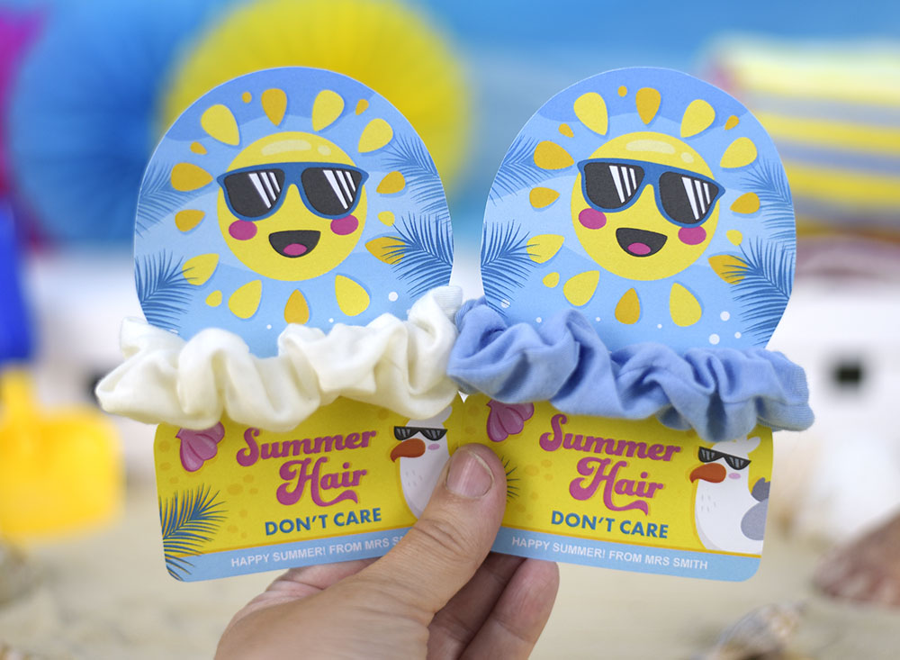 printable scrunchie holder for summer printable scrunchie holder for summer